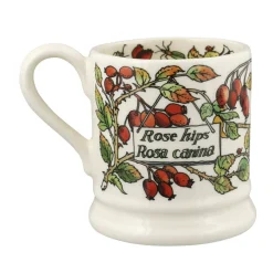 Birds In The Hedgerow Rosehip & Robin 1/2 Pint Mug