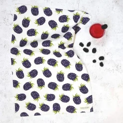 Blackberry Tea Towel By Corinne Alexander
