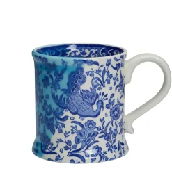 Blue Regal Peacock 170Th Anniversary Footed Mug