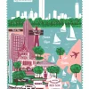 Boston Cotton Tea Towel
