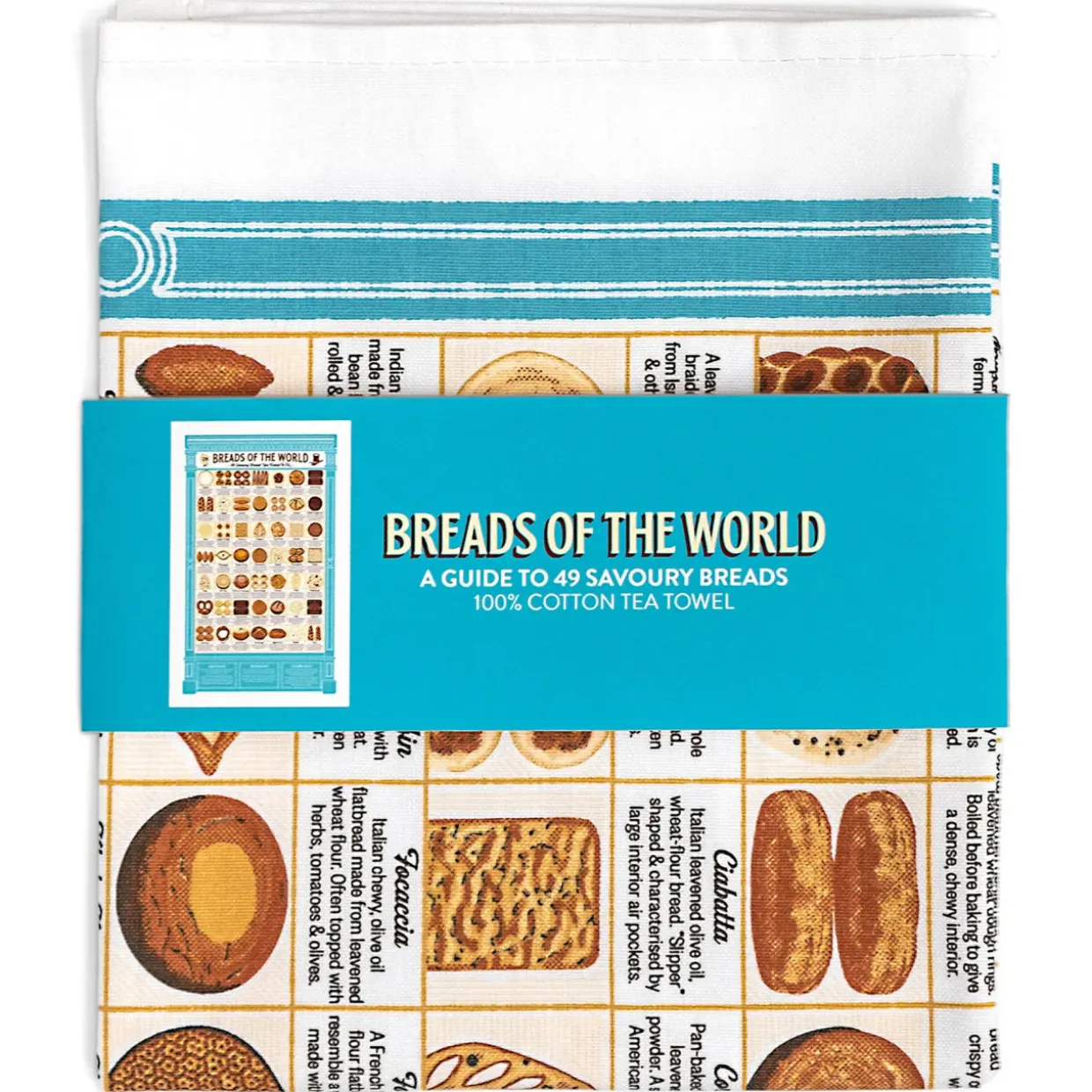 Breads Of The World Tea Towel By Stuart Gardiner