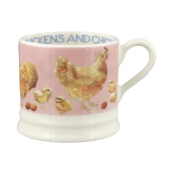 Bright New Morning Chickens & Chicks Small Mug