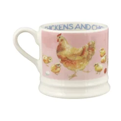 Bright New Morning Chickens & Chicks Small Mug