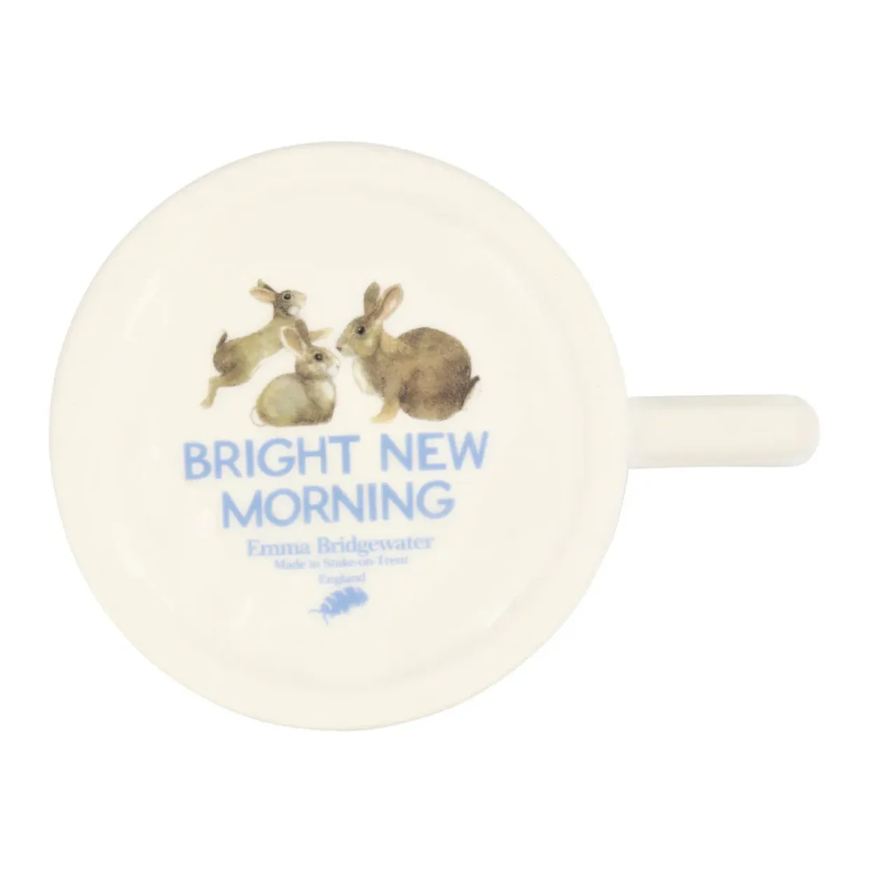 Bright New Morning Rabbits & Kits 1/2 Pint Mug