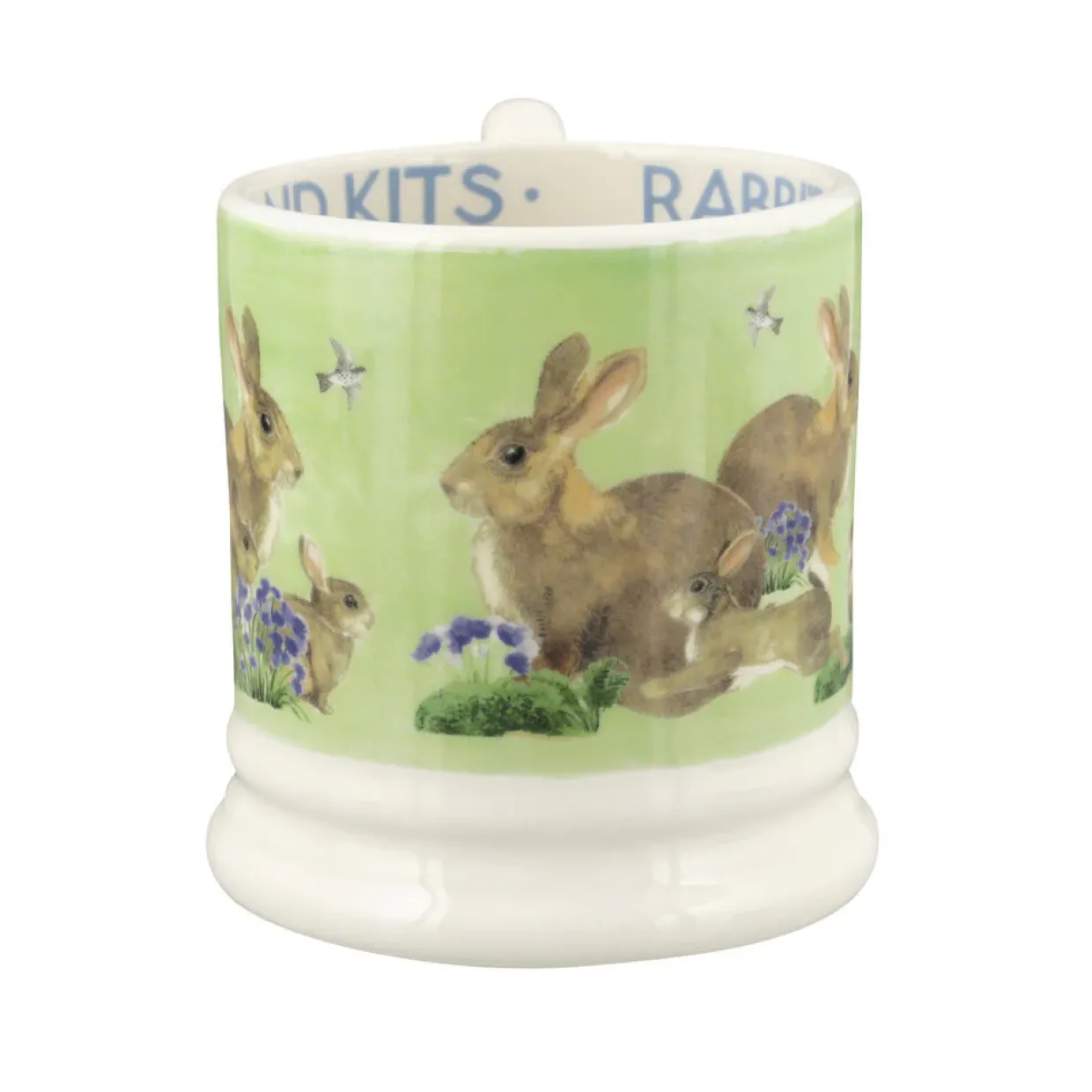 Bright New Morning Rabbits & Kits 1/2 Pint Mug