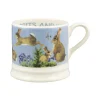 Bright New Morning Rabbits & Kits Small Mug