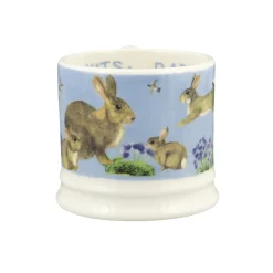 Bright New Morning Rabbits & Kits Small Mug