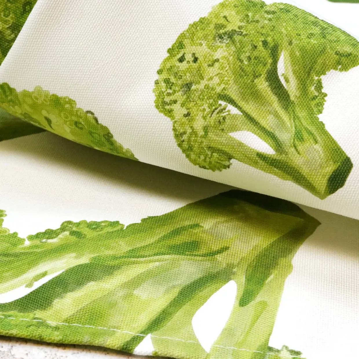 Broccoli Tea Towel By Corinne Alexander
