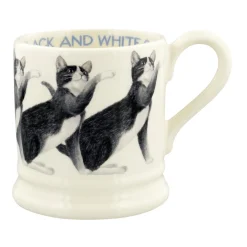 Cats Black & White 1/2 Pint Mug