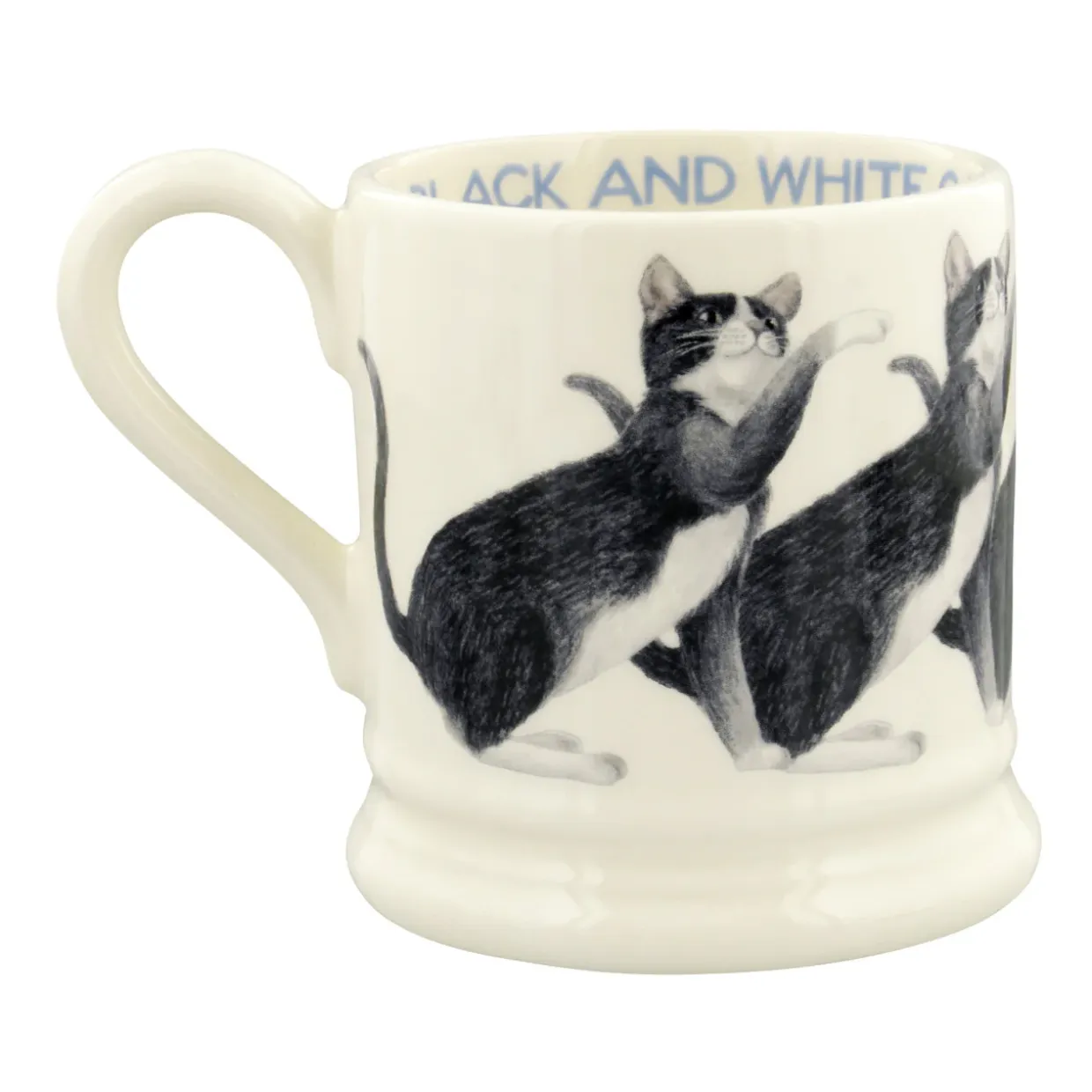 Cats Black & White 1/2 Pint Mug
