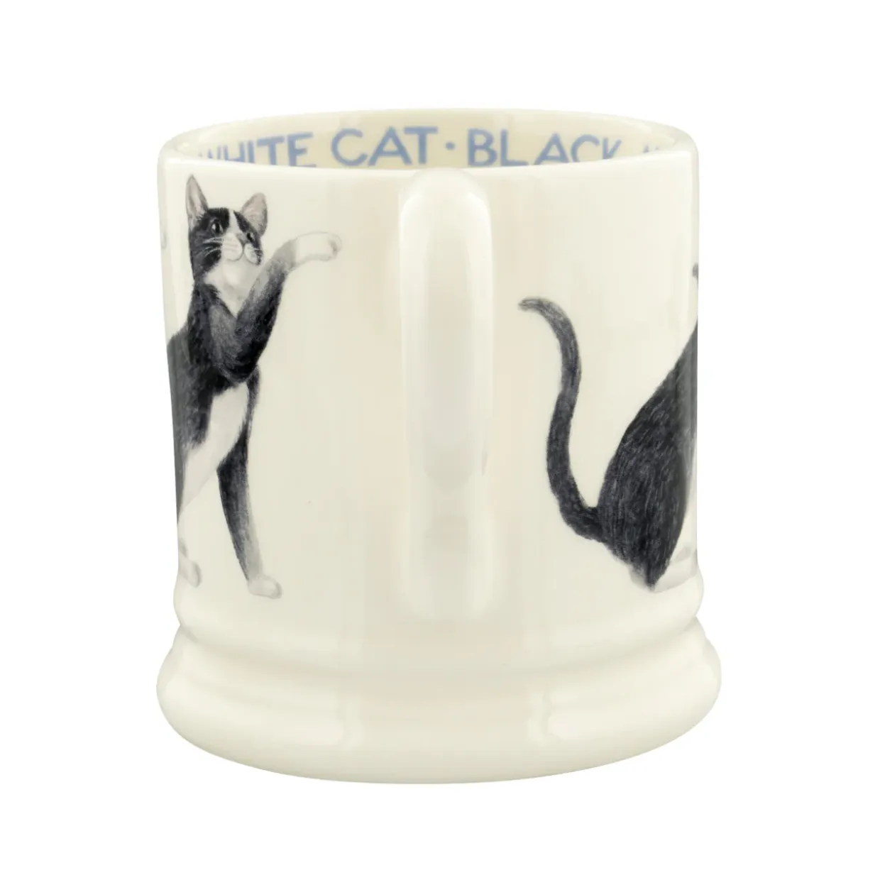 Cats Black & White 1/2 Pint Mug