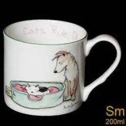 Cats Rule Ok Small Mug