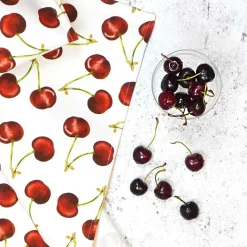 Cherry Tea Towel By Corinne Alexander