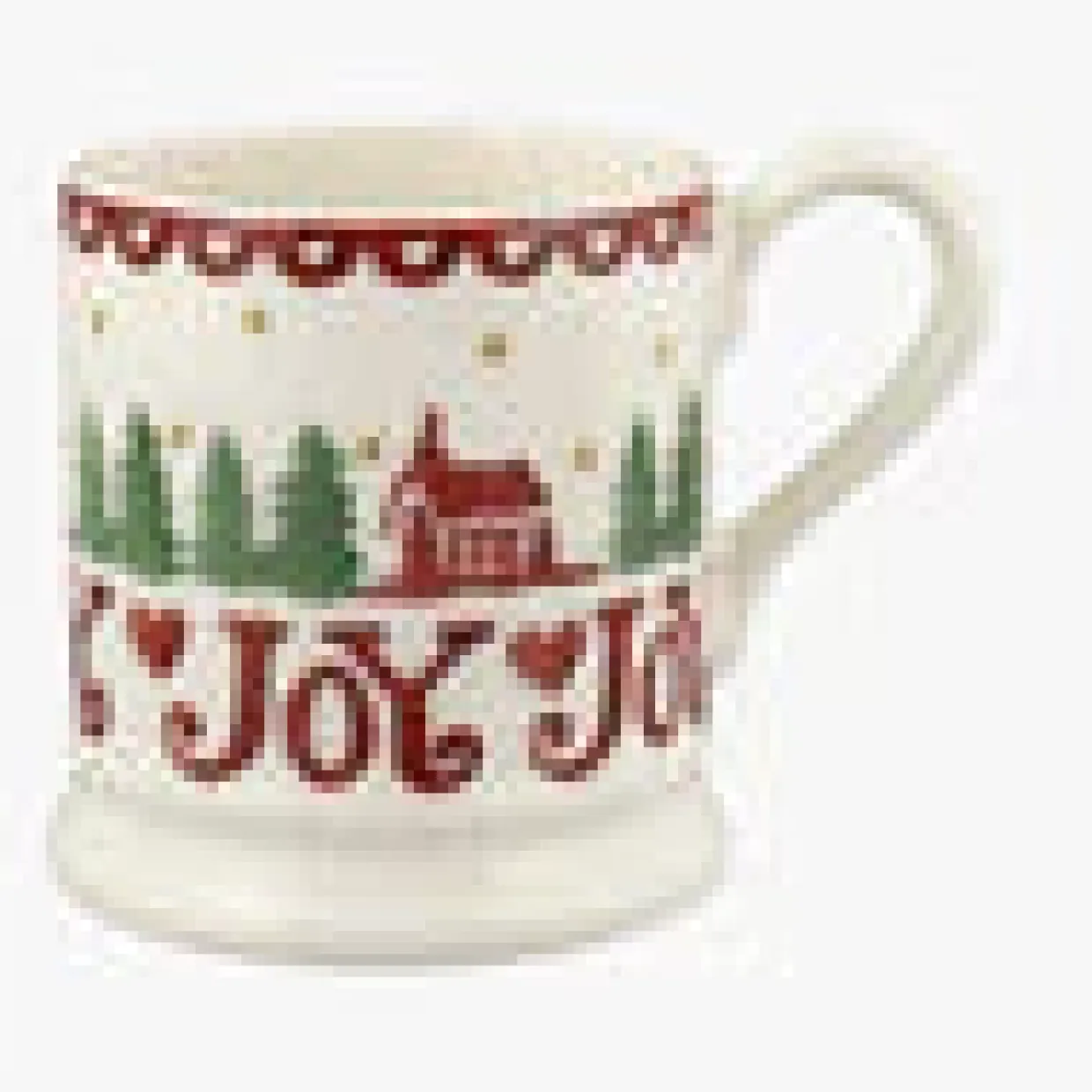 Christmas Cabin Set Of 2 Half Pint Mugs