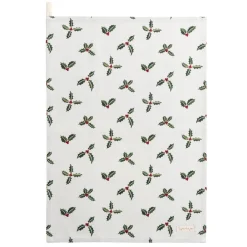 Christmas Holly & Berry Set Of 2 Tea Towels