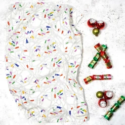 Christmas Lights Tea Towel By Corinne Alexander