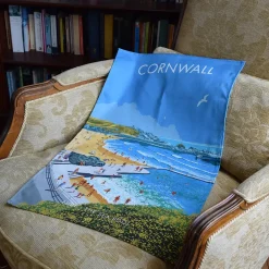 Cornwall - Bude Sea Pool Tea Towel