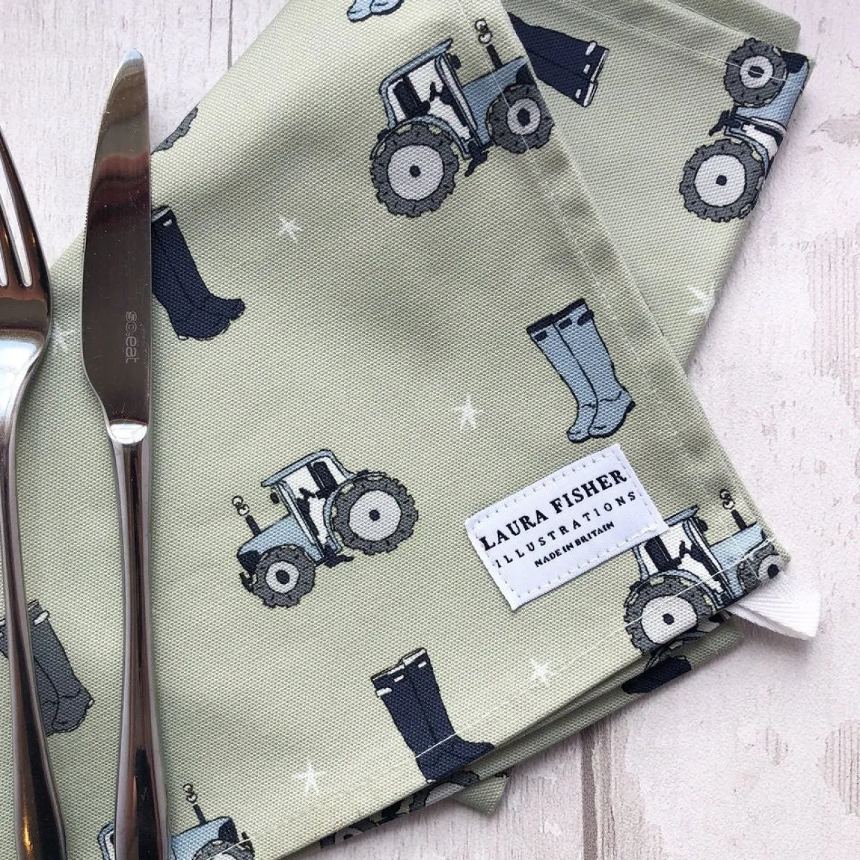 Country Farm Cotton Tea Towel