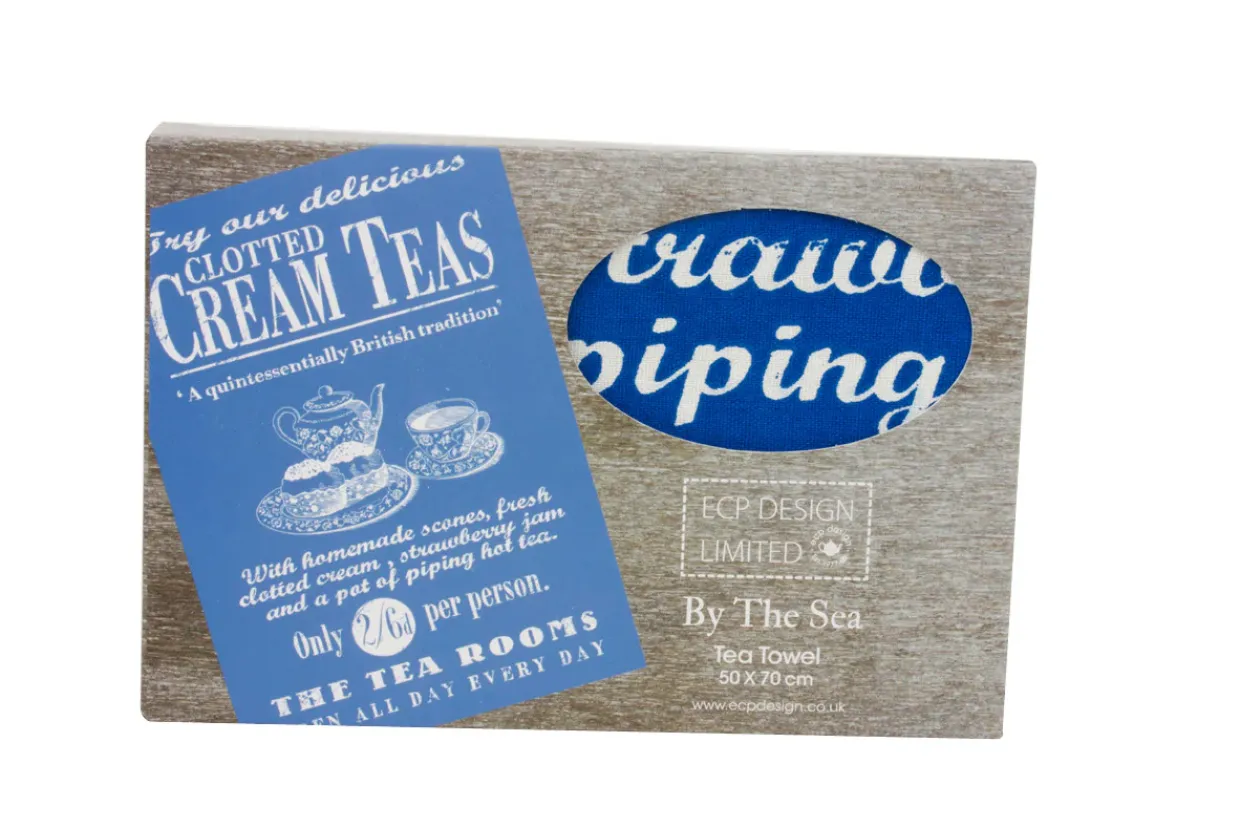 Cream Tea By The Sea Tea Towel
