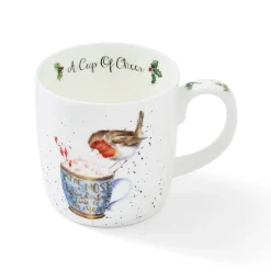 Cup Of Cheer' Robin Bone China Mug