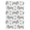Dog & Daisy Tea Towel