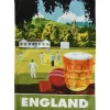 England Beer And Cricket Tea Towel