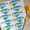 Fish & Lemon Tea Towel