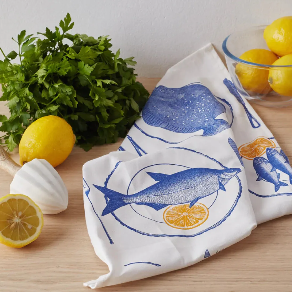 Fish Supper Tea Towel