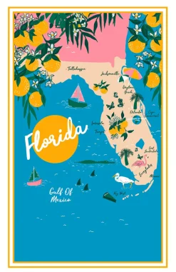 Florida Cotton Tea Towel