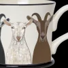 Goats Mug By Moorland Pottery