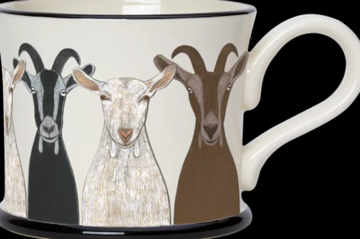Goats Mug By Moorland Pottery