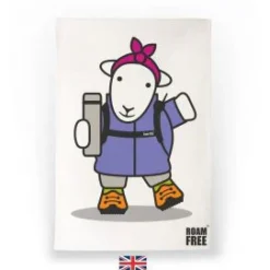 Herdy Roam Free Purple Tea Towel