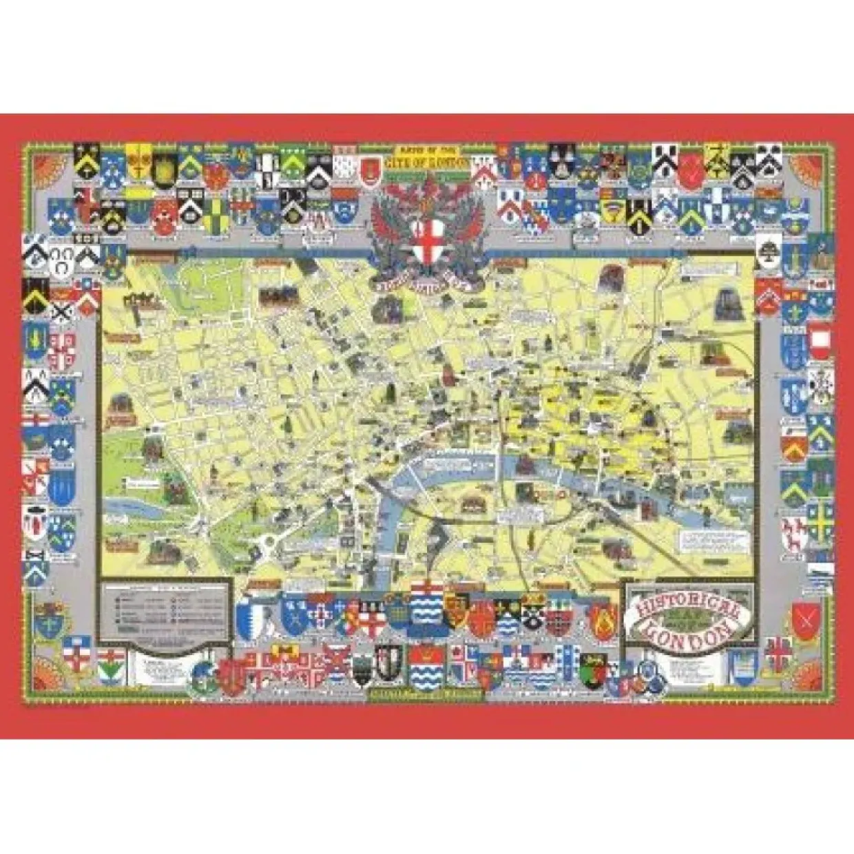 Historical Map Of London Jigsaw Puzzle