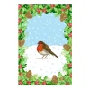 Holly And Robin Tea Towel
