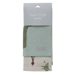 Home Grown Set Of 2 Tea Towels By Sophie Allport