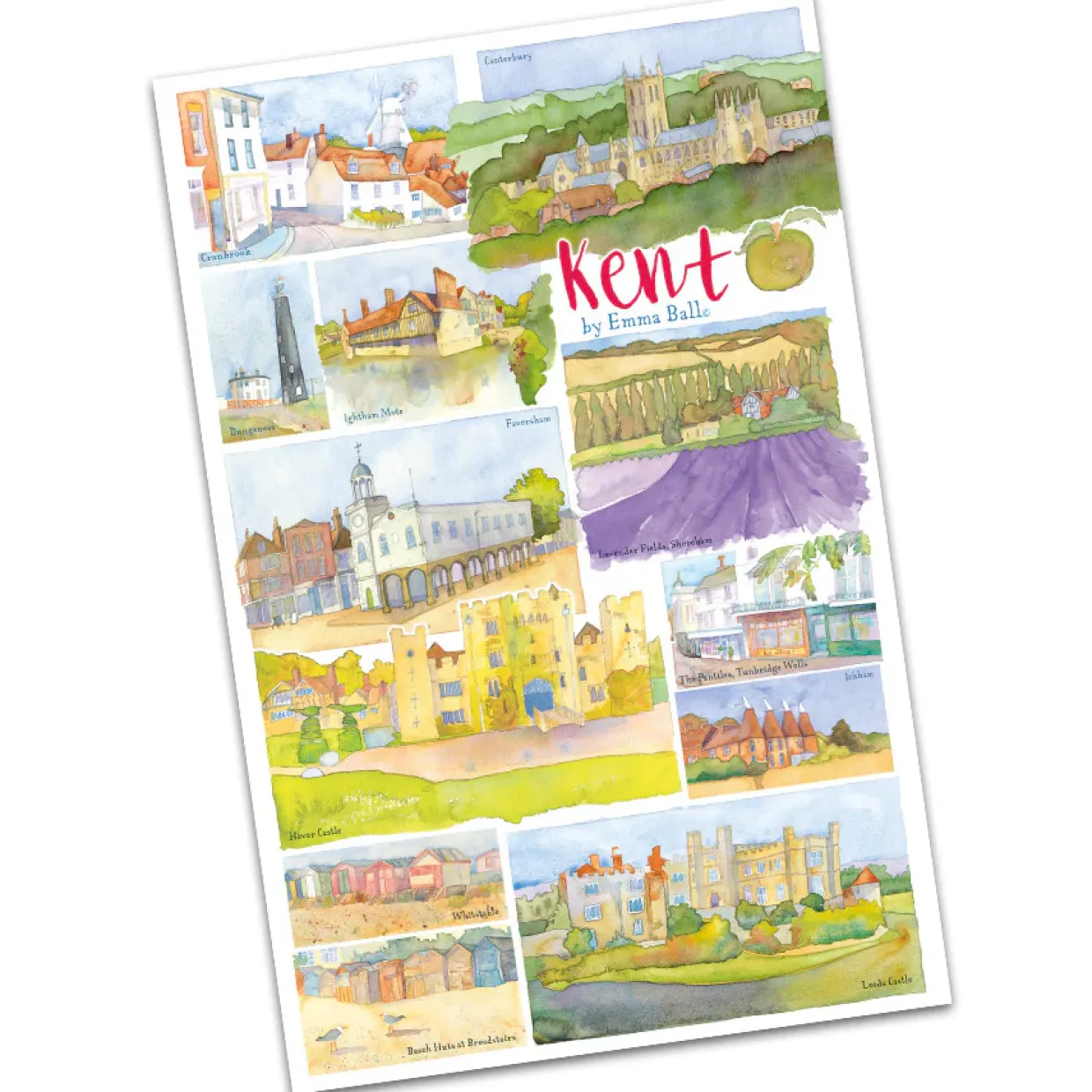 Kent By Emma Ball Tea Towel