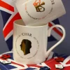 King Charles Silhouette Bone China Mug