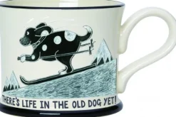 Life In The Old Dog Yet Mug By Moorland Pottery