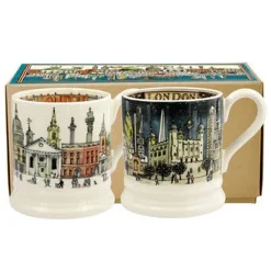 London Set Of 2 1/2 Pint Mugs