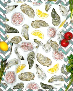 Oyster Tea Towel By Corinne Alexander