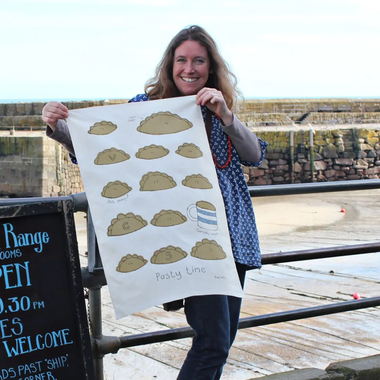 Pasty Time Tea Towel