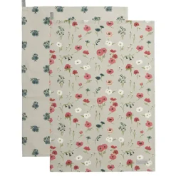 Poppy Meadow Set Of 2 Tea Towels By Sophie Allport
