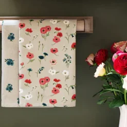 Poppy Meadow Set Of 2 Tea Towels By Sophie Allport