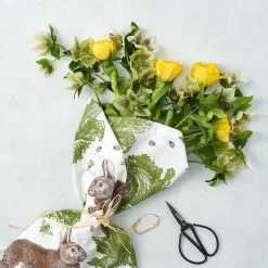 Rabbit & Cabbage Tea Towel
