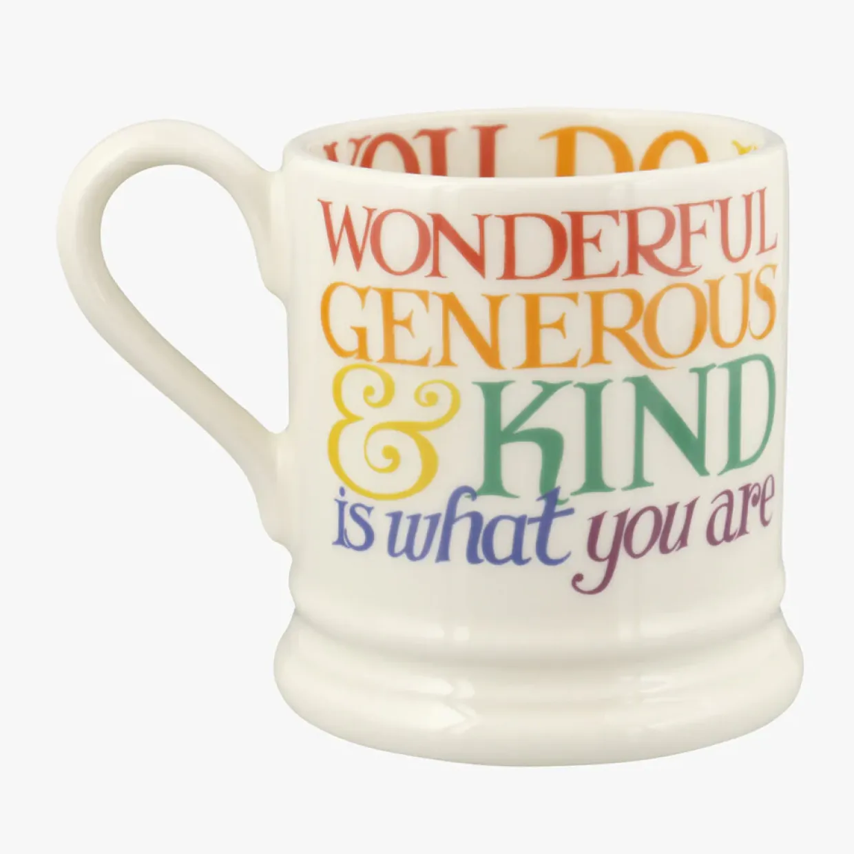 Rainbow Toast Thank You 1/2 Pint Mug