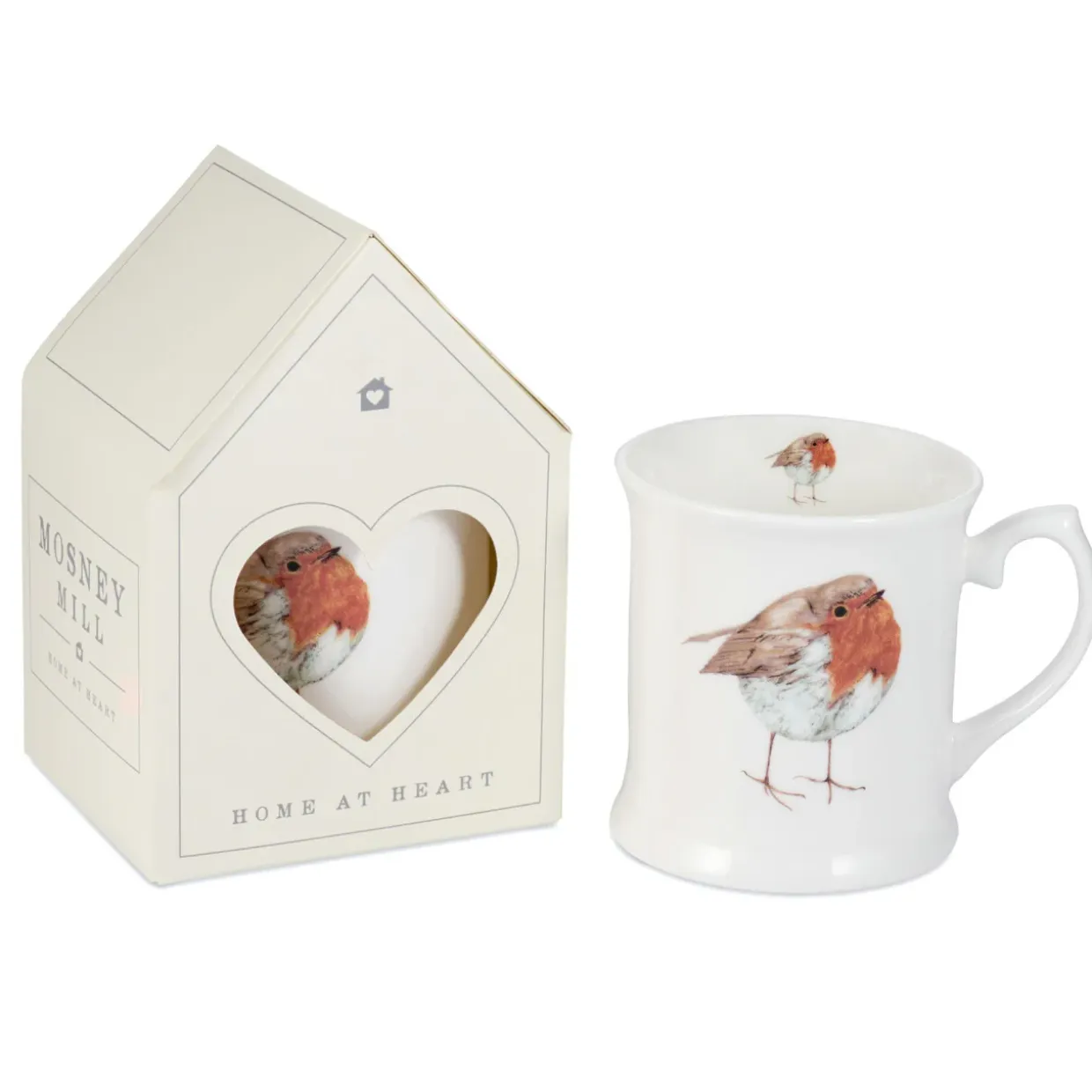Robin White China Mug