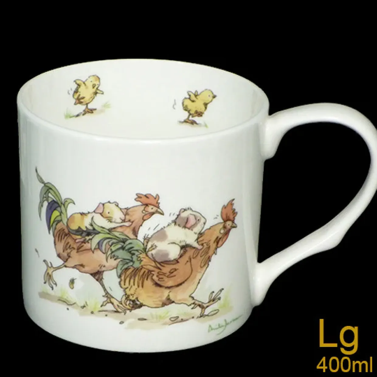 Rooster Race Large Mug