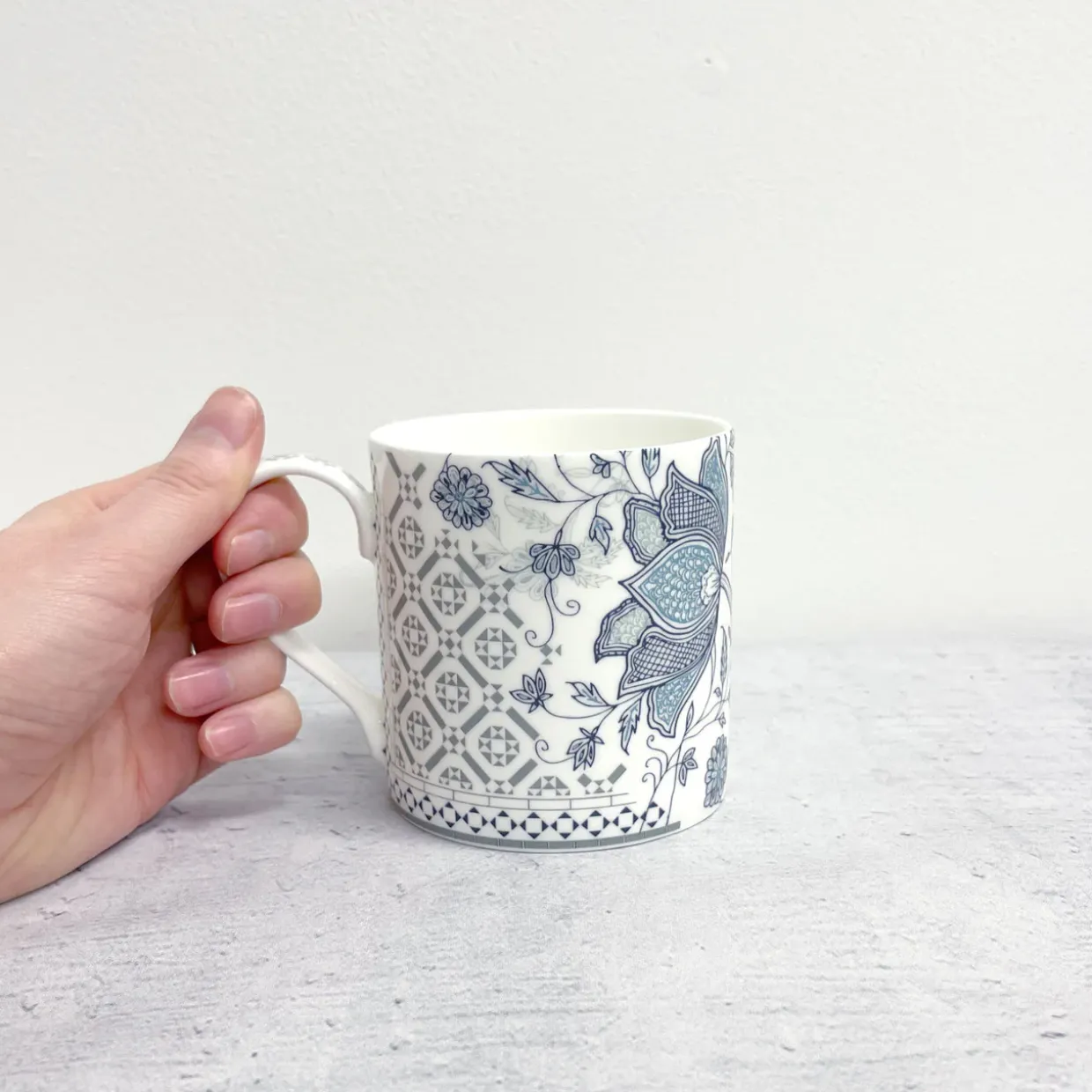 Safflower Fine Bone China Mug