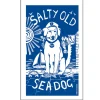 Salty Sea Dog 100% Cotton Tea Towel