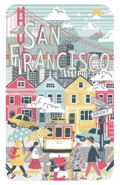San Francisco Cotton Tea Towel